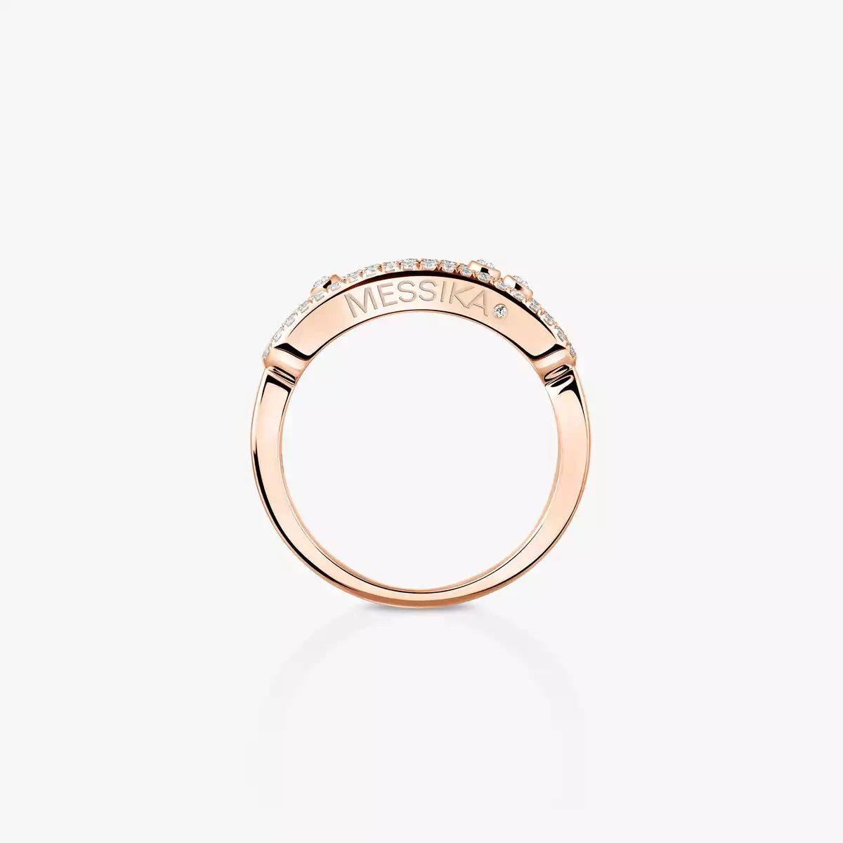 [Miro ] Baby Move Gold Diamond Pave  Ring
