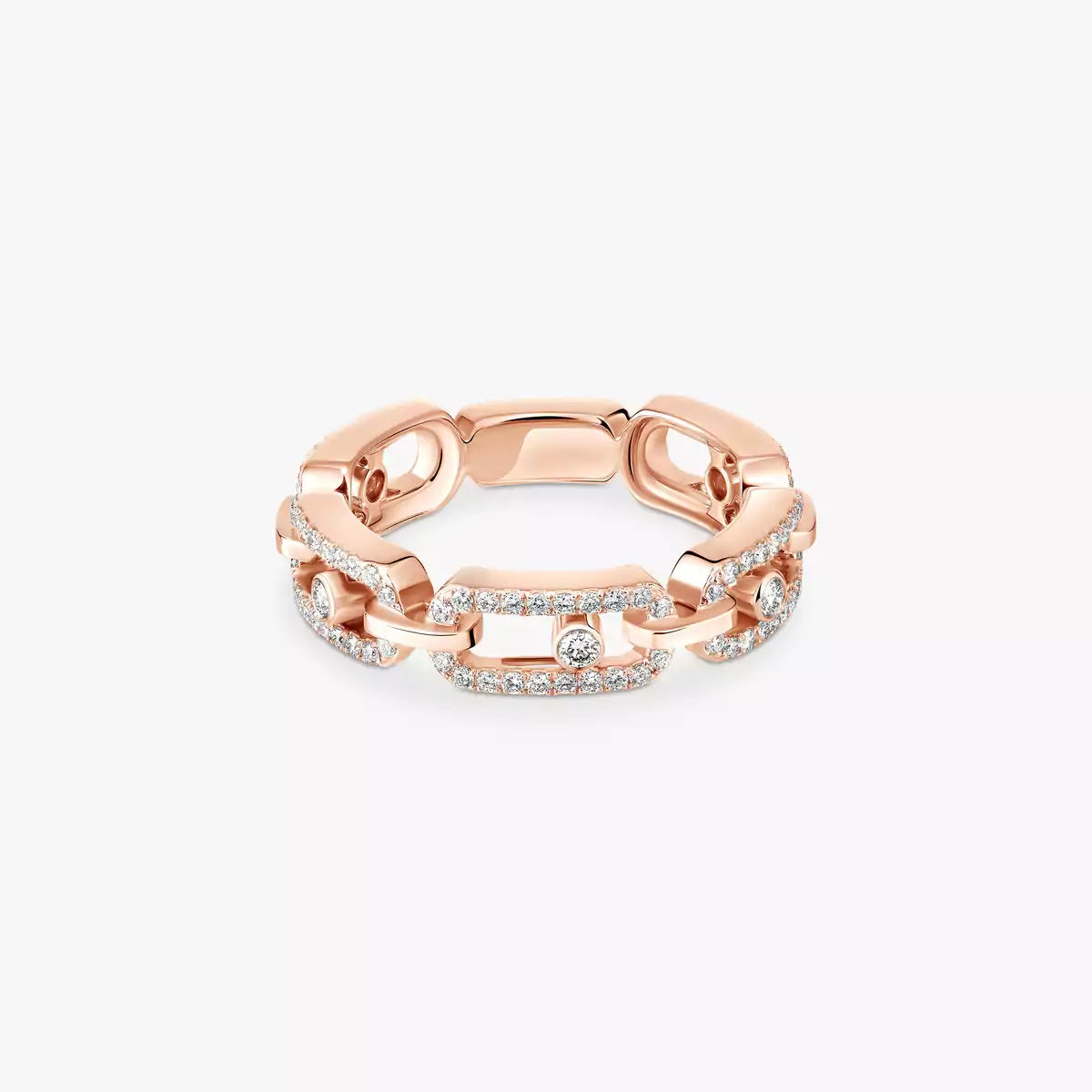 [Miro ]Move Link Pave_-Set Diamond Ring in Gold