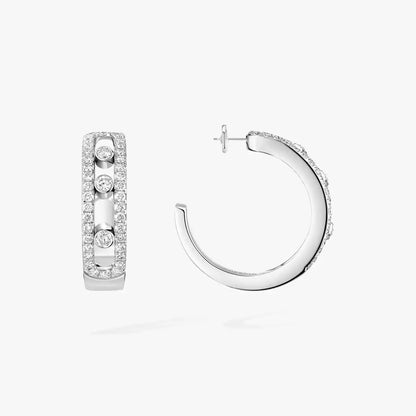 [Miro ]Diamond Pave_ Hoop Earrings Move