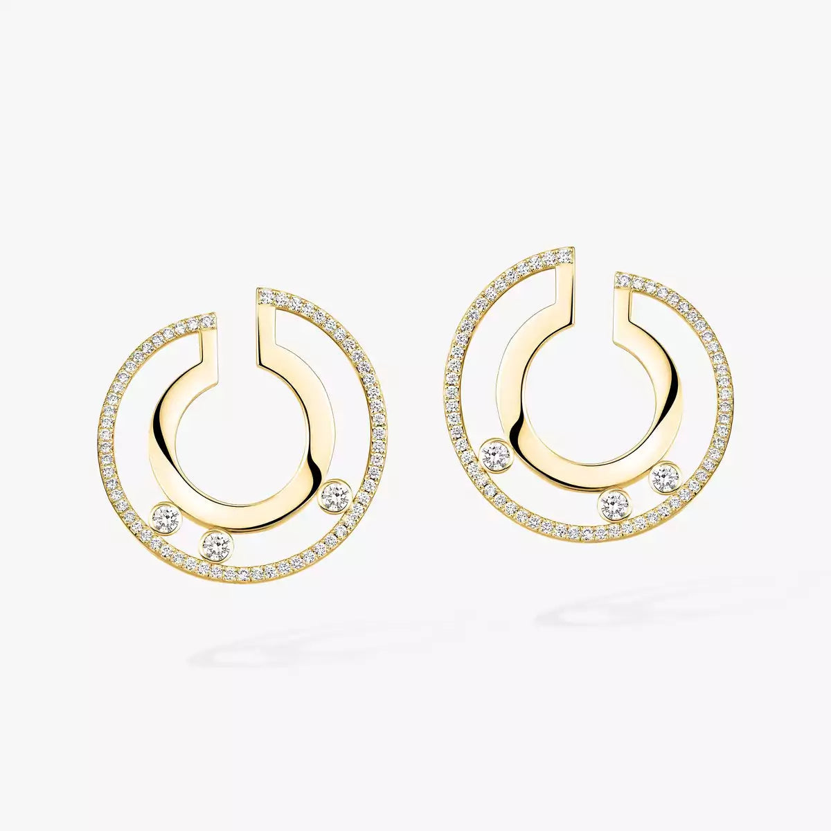 [Miro ]Move Romane Small Diamond Hoop Earrings