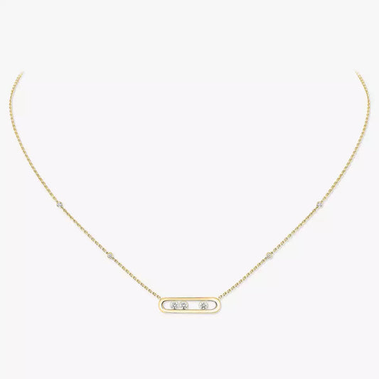 [Miro ] Baby Move Gold Diamond Necklace