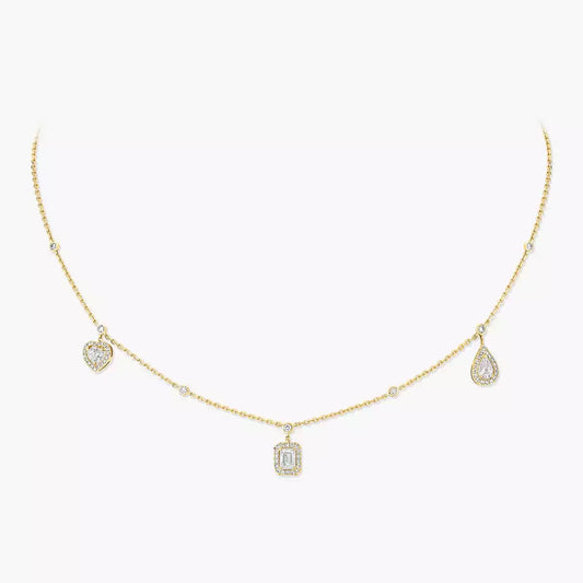 [Miro ]My Twin Diamond Necklace in Silver