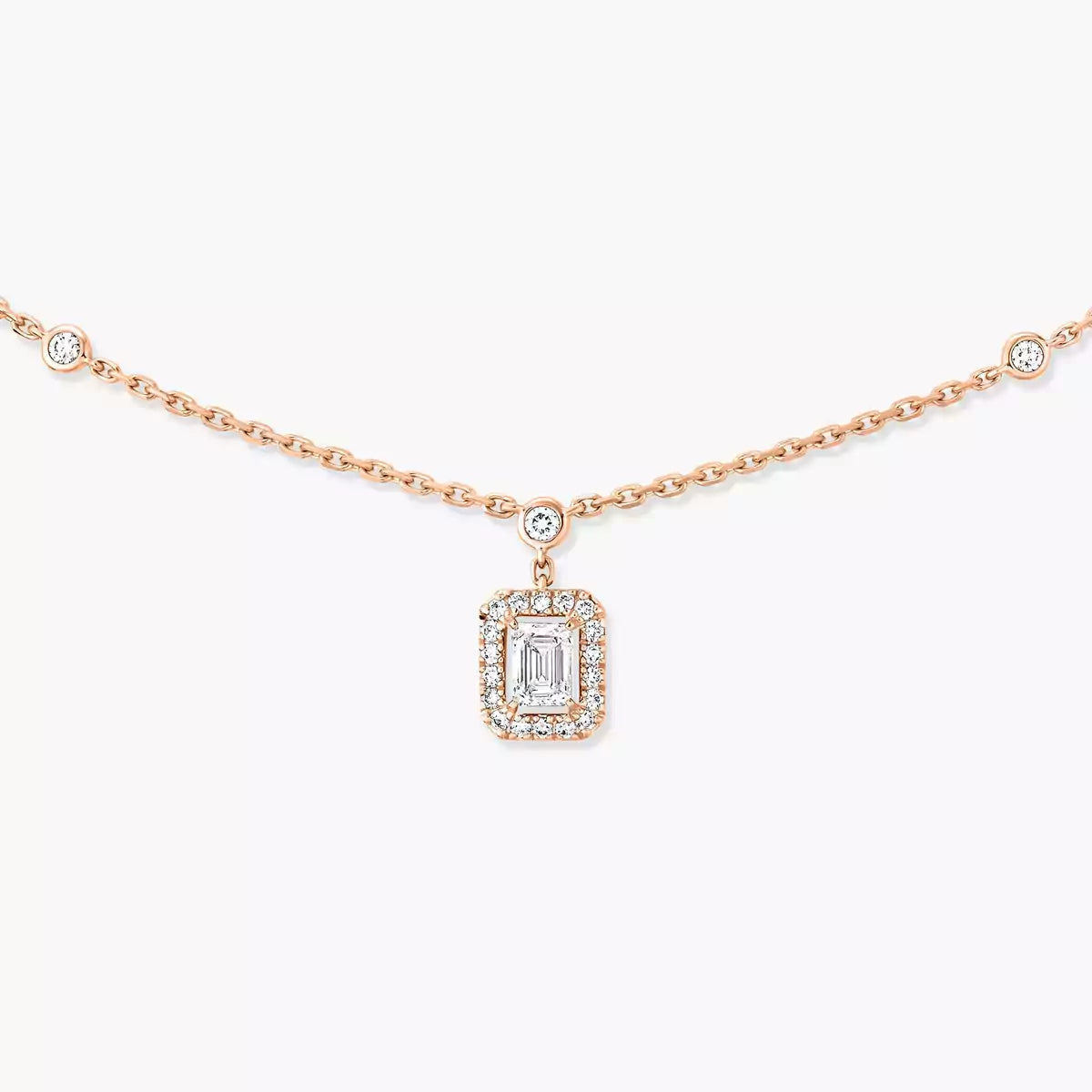 [Miro ]My Twin Diamond Necklace in Silver