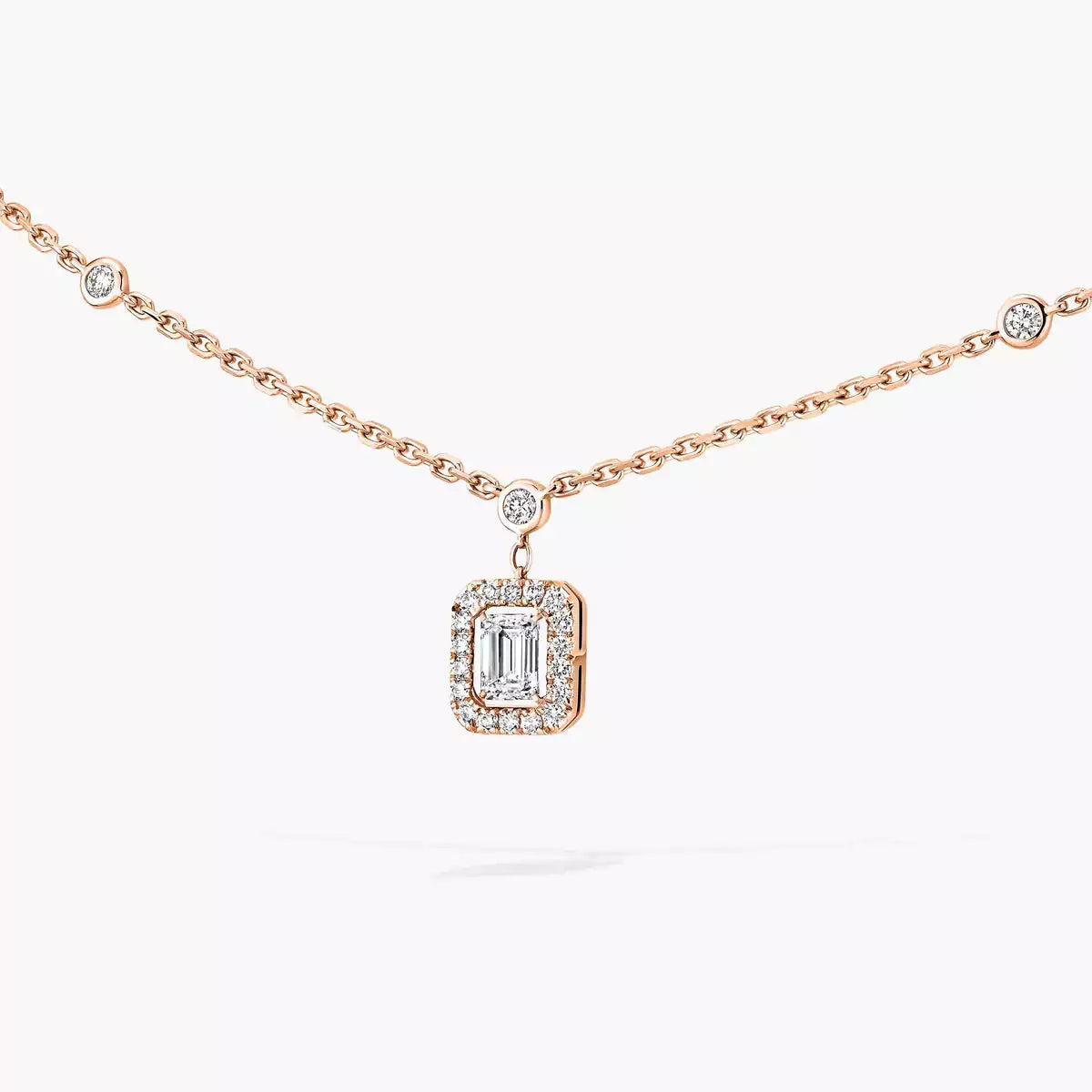[Miro ]My Twin Diamond Necklace in Silver