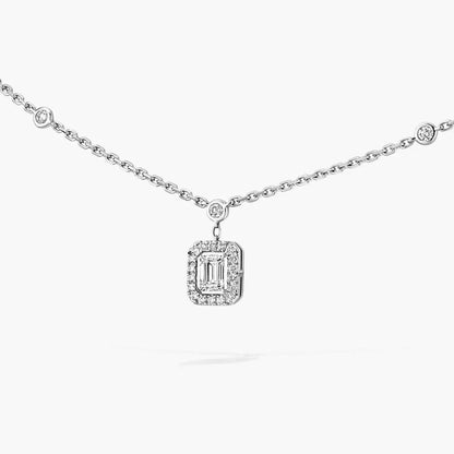 [Miro ]My Twin Diamond Necklace in Silver