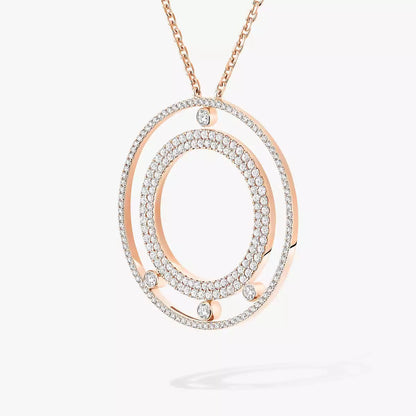 [Miro ]Move Romane Long Pave_-Set Diamond Necklace