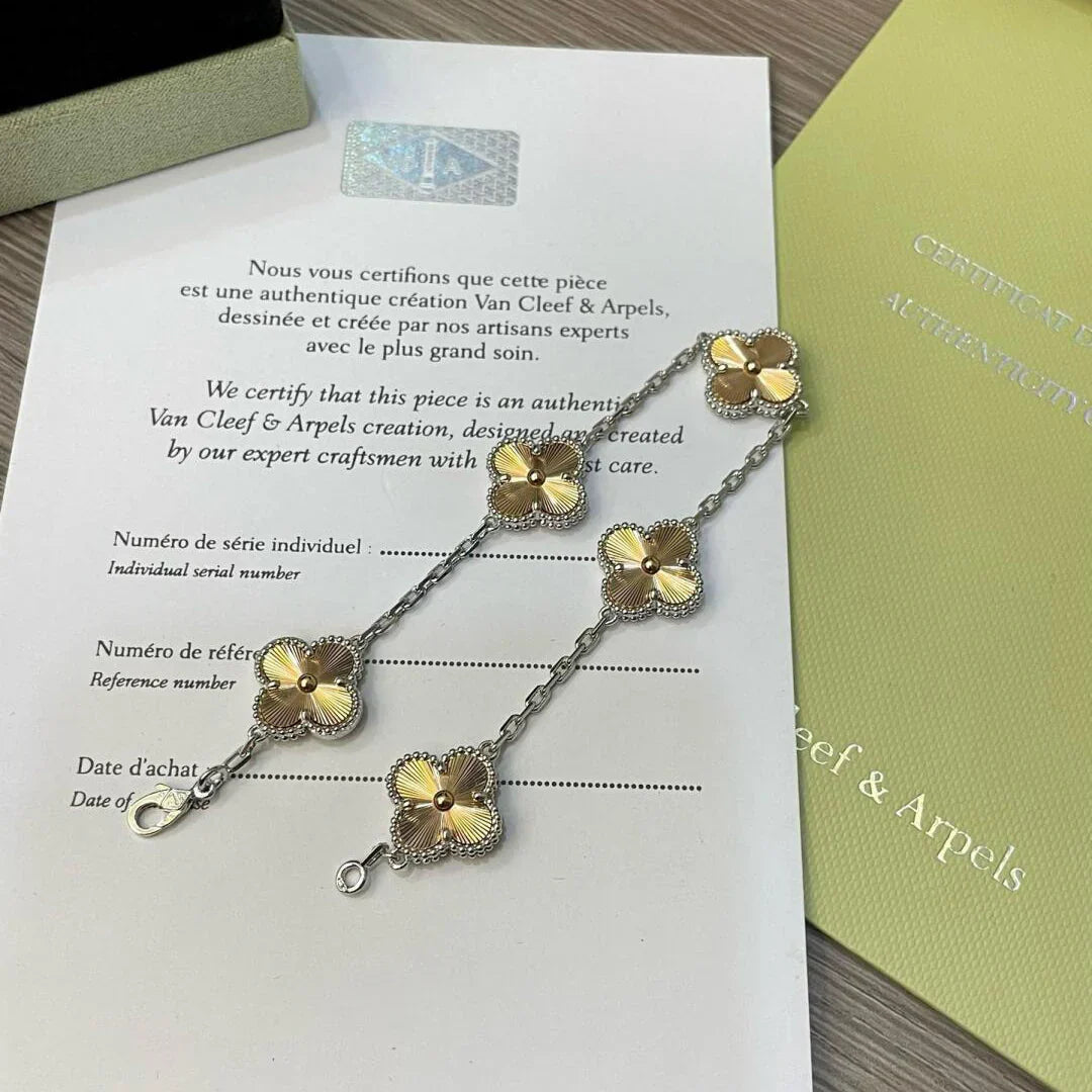 [Miro ]New  CLOVER 5 MOTIF LASER BRACELET COLLECTION