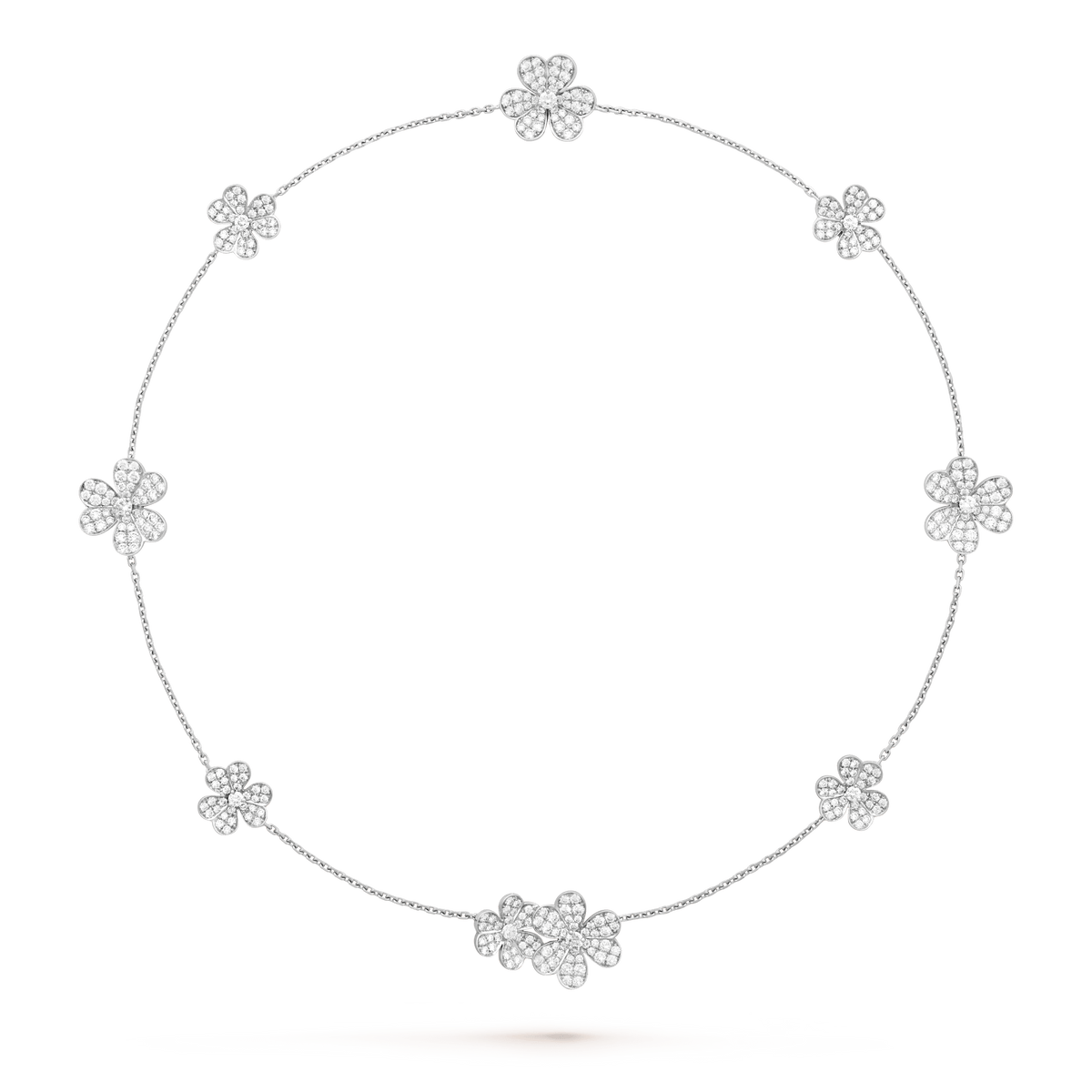 Miro FRIVOLE SILVER 9 FLOWERS NECKLACE
