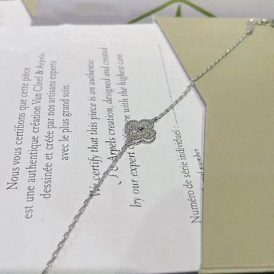Miro CLOVER  SINGLE FLOWER BRACELET SILVER