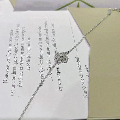 Miro CLOVER  SINGLE FLOWER BRACELET SILVER