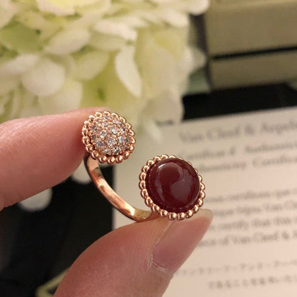 Miro PERLEE COULEURS DIAMOND ROSE GOLD BETWEEN THE FINGER RING