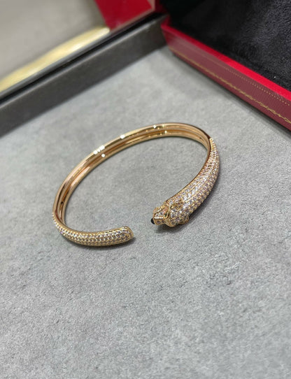 Miro PANTHERE FULL DIAMOND OPEN BRACELET