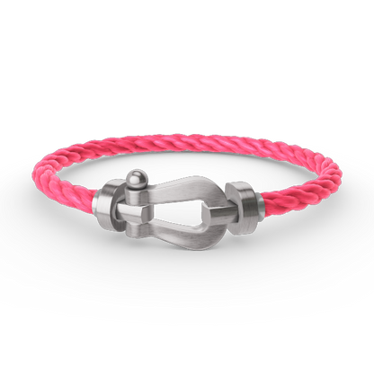 Miro FORCE LARGE HORSESHOE NO DIAMOND BRACELET SILVER